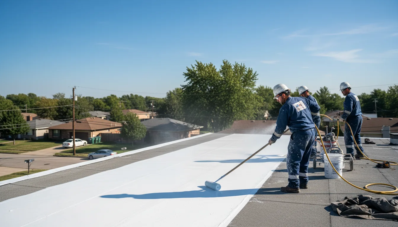 Commercial roof coating in Cleveland, WV near me